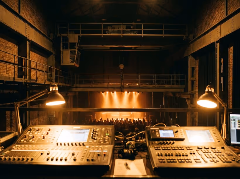 Régie son & lumière — mezzanine